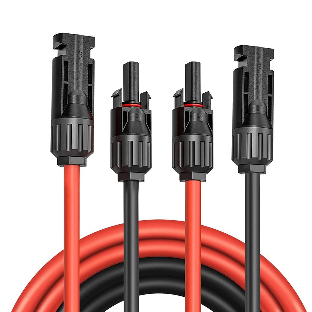 5m Solar Panel Extension Cables (6mm²) with dual-end MC4